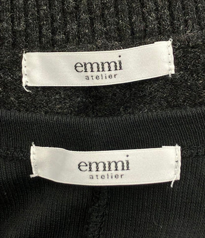 エミ ニットベスト付 長袖ワンピース レディース SIZE F (M) emmi