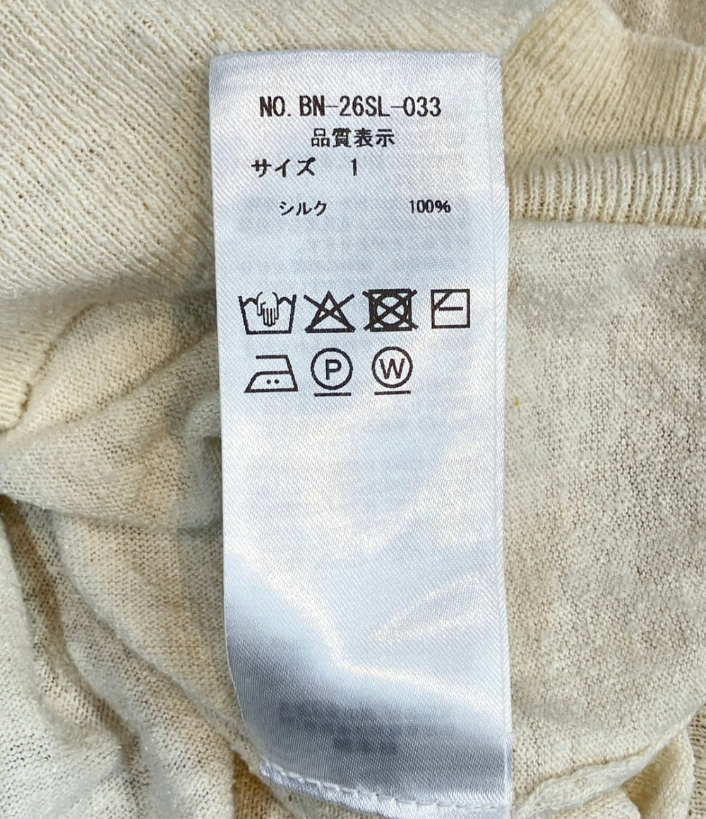 BATONER 長袖 リバイバルソフトシルククルーネック ニット レディース SIZE 1 (S) バトナー