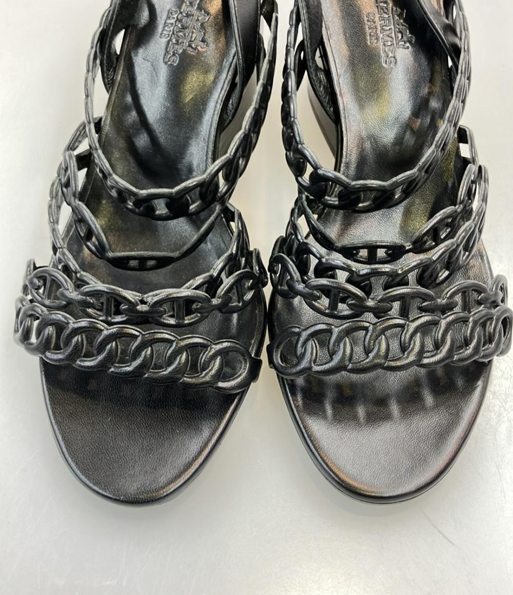 HERMES シェーヌダンクル ウェッジソールサンダル ロマンツァ レディース SIZE 36 (23cm) エルメス