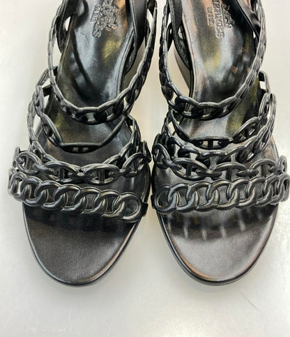 HERMES シェーヌダンクル ウェッジソールサンダル ロマンツァ レディース SIZE 36 (23cm) エルメス