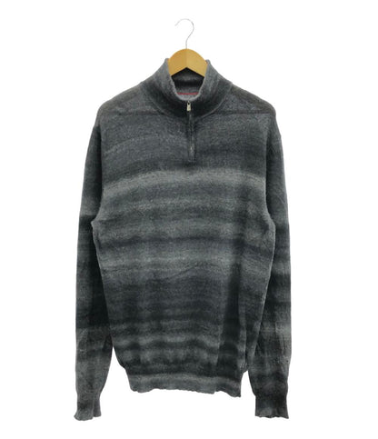 訳あり イザイア 長袖ハーフジップカシミヤニット メンズ SIZE S (S) ISAIA