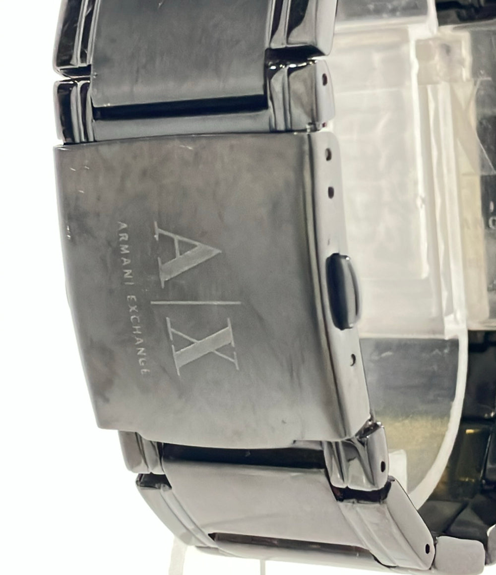 ARMANI EXCHANGE 腕時計 クオーツ ブラック AX2067 メンズ アルマーニエクスチェンジ