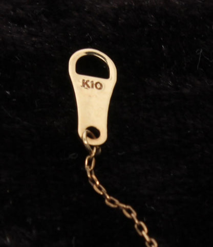 美品 アガット ネックレス K10 ダイヤ 0.02ct レディース agete