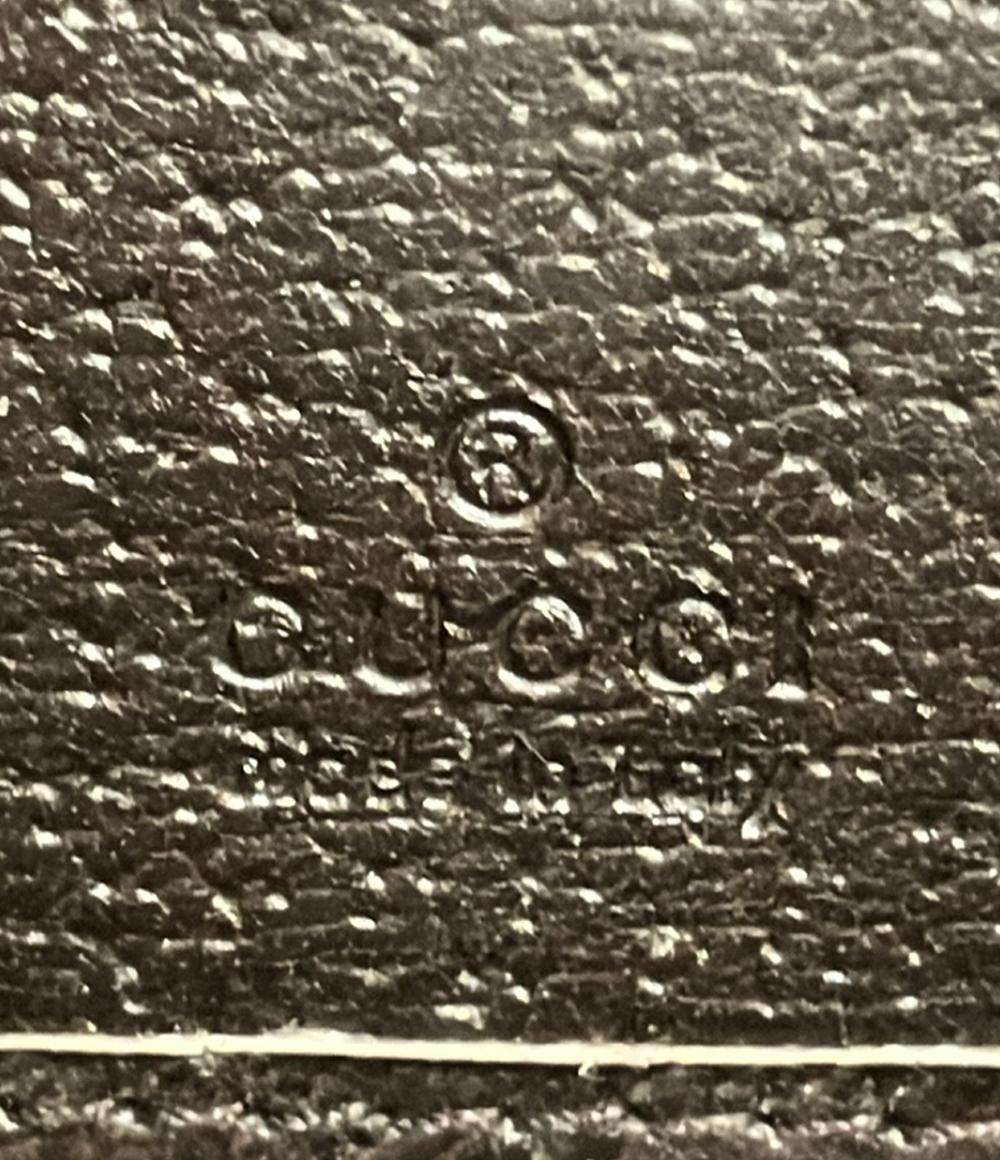 GUCCI ラウンドファスナー長財布 レザー GGキャンバス 112724 3731 レディース グッチ