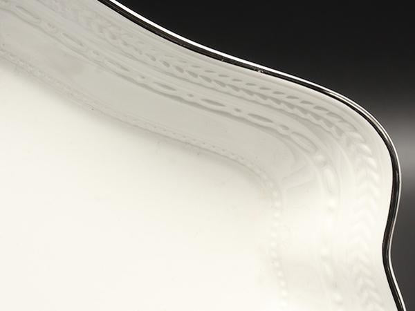 美品 WEDGWOOD ダイヤディッシュ 皿 22cm インタグリオ プラチナ ウエッジウッド