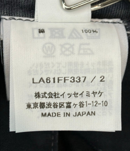 美品 ISSEY MIYAKE MEN コットンパンツ 色落ち加工 PIGMENT DOUBLE FACE COTTON LA61FF337 メンズ SIZE 2 (M) イッセイミヤケ メン