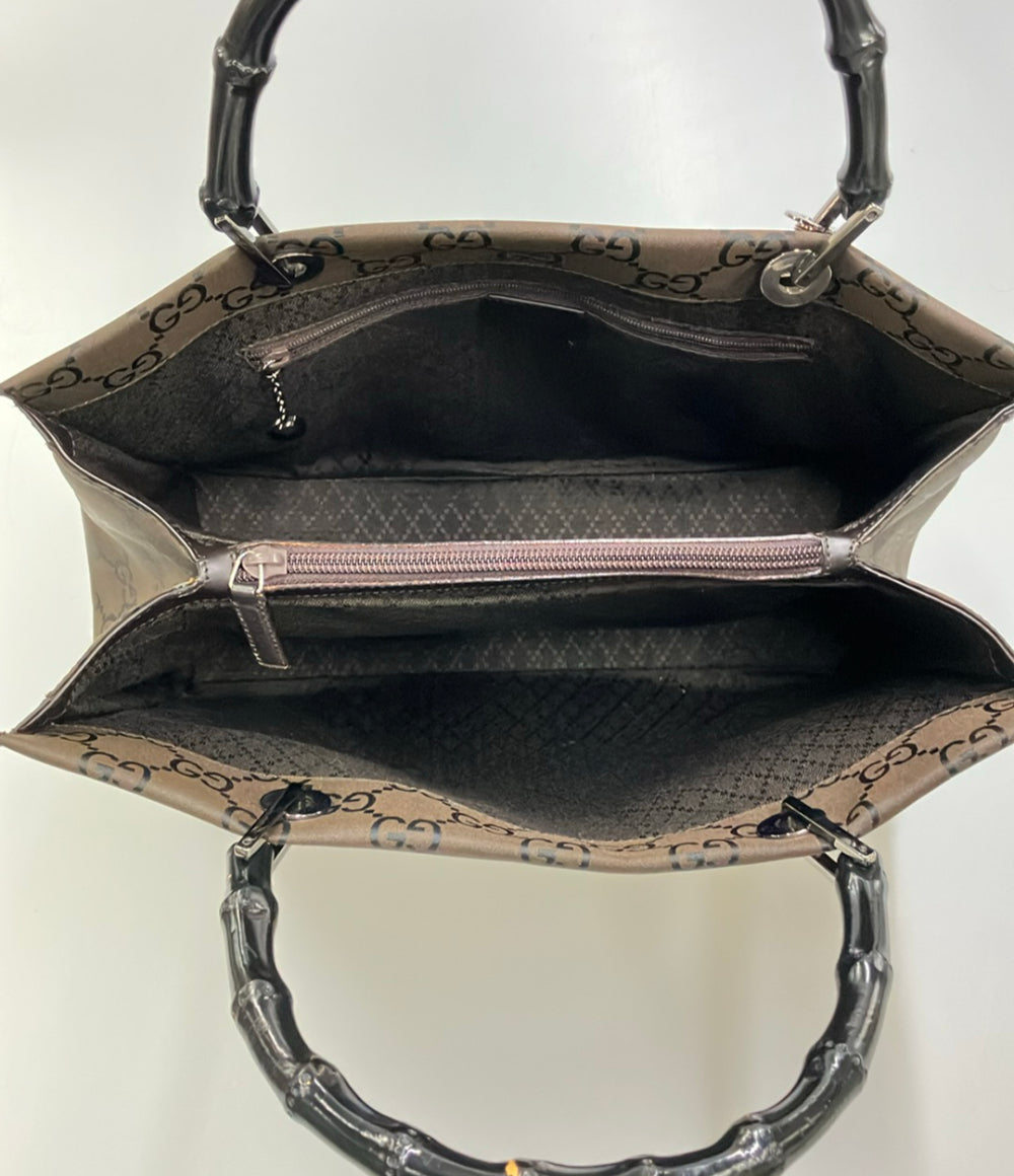 GUCCI トートバッグ ナイロン キャンバス バンブー 002 1010 002404 レディース グッチ
