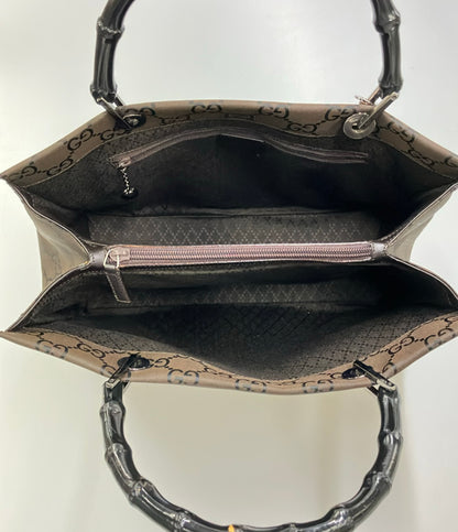 GUCCI トートバッグ ナイロン キャンバス バンブー 002 1010 002404 レディース グッチ