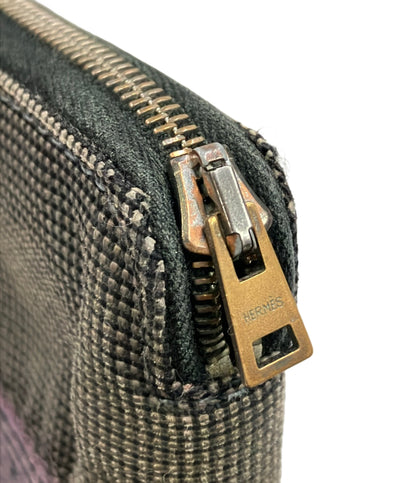 HERMES 二つ折り財布 シルバー金具 パース PM エールライン メンズ エルメス