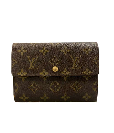 訳あり LOUIS VUITTON 三つ折り財布 ポルトトレゾール エテュイ パピエ モノグラム M61202 レディース メンズ ルイ・ヴィトン