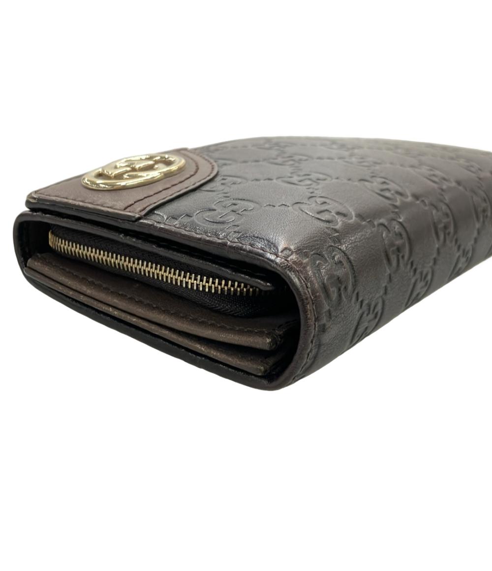 訳あり GUCCI 長財布 レザー グッチシマ 204836 493075 レディース グッチ