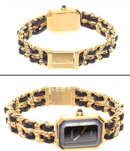 CHANEL 腕時計 プルミエール クオーツ ブラック シャネル