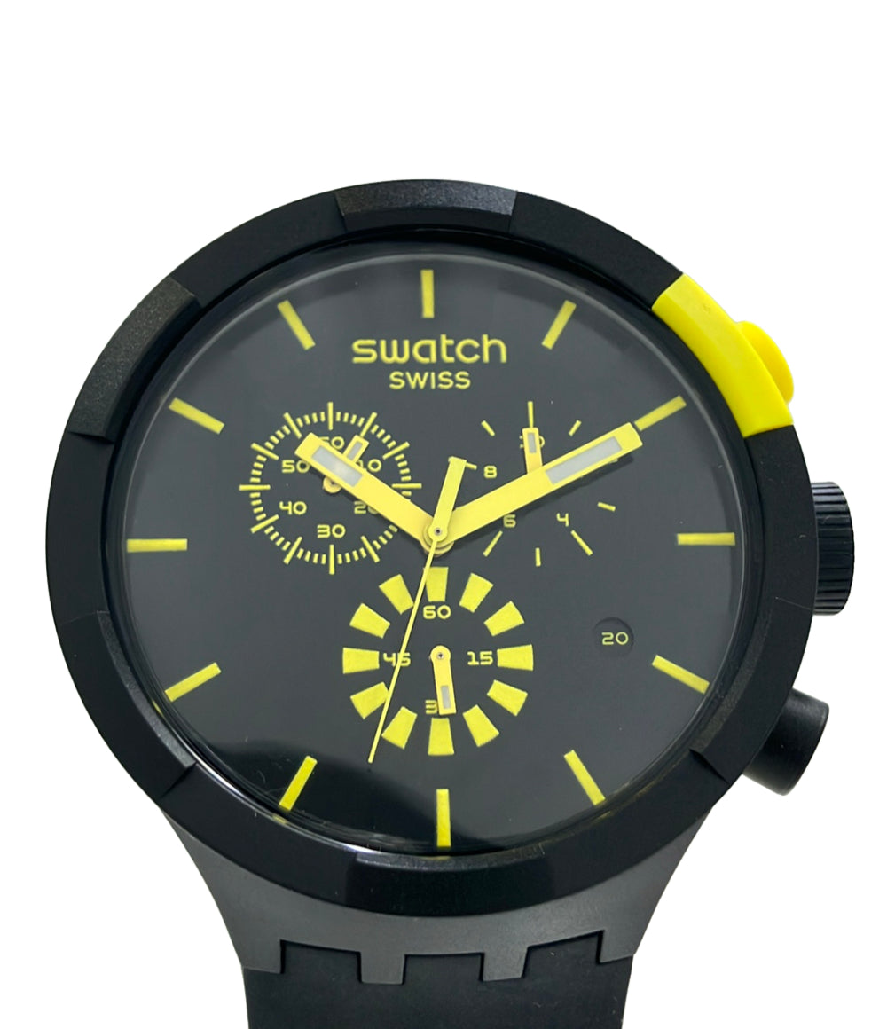 Swatch 腕時計 クオーツ ブラック メンズ スウォッチ