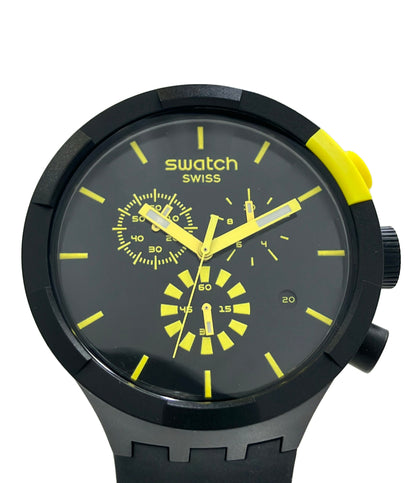 Swatch 腕時計 クオーツ ブラック メンズ スウォッチ