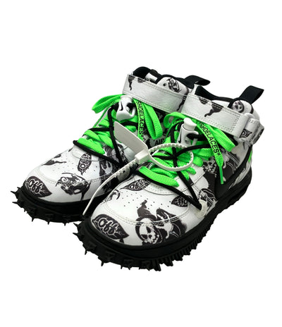 NIKE OFF-WHITE ハイカットスニーカー エアフォース1 ミッド DR0500-102 メンズ SIZE 25.0 ナイキ オフホワイト