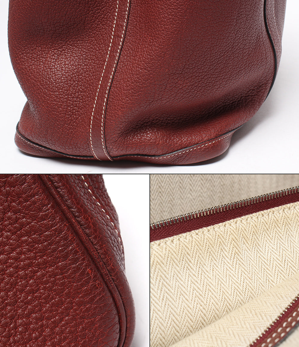 HERMES トートバッグ ハンドバッグ □P刻印 シルバー金具 ガーデンパーティPM レディース メンズ エルメス