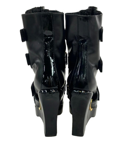 訳あり LOUIS VUITTON ウェッジブーツ レディース SIZE 34 (XS) ルイ・ヴィトン