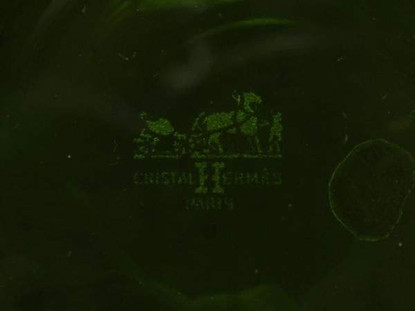 HERMES グラス タンブラー グリーン エルメス