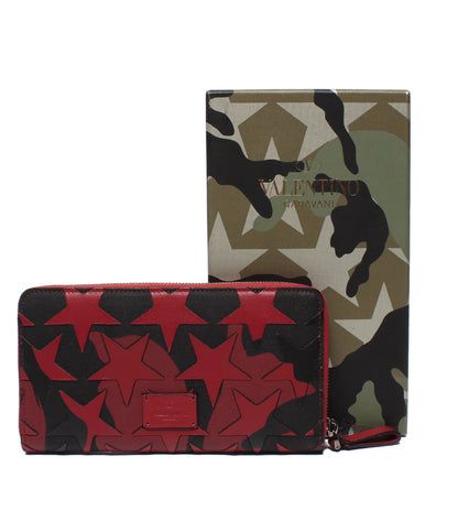美品 VALENTINO ラウンドファスナー長財布 メンズ レディース ヴァレンティノ