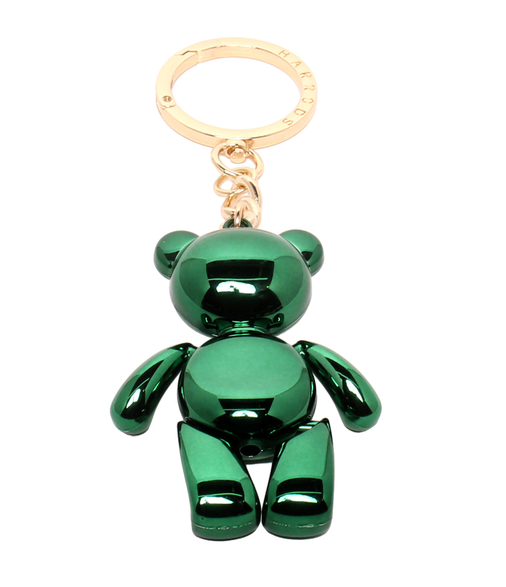 美品 Harrods キーリング キーホルダー チャーム ベアモチーフ クマモチーフ レディース ハロッズ