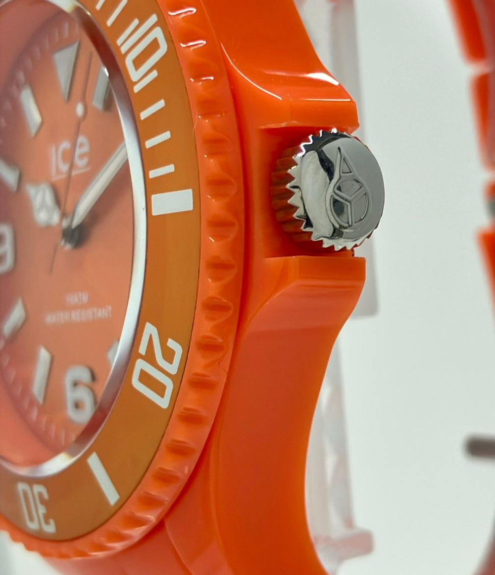 美品 ice watch 腕時計 クオーツ オレンジ メンズ アイスウォッチ