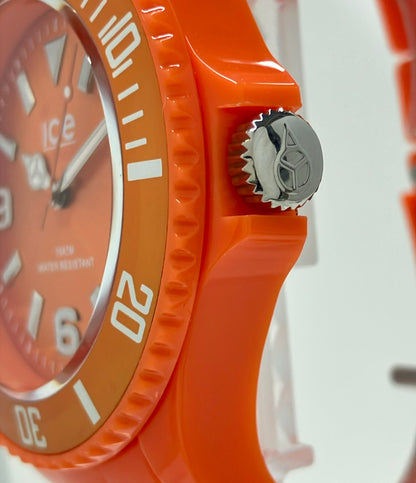 美品 ice watch 腕時計 クオーツ オレンジ メンズ アイスウォッチ