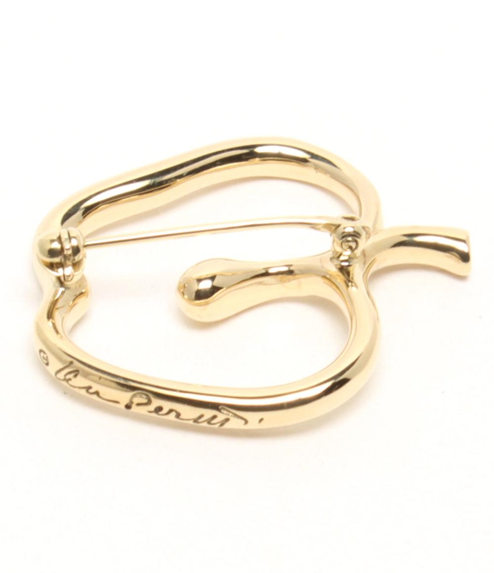 美品 TIFFANY&Co. ブローチ K18 エルサ ペレッティ アップルモチーフ