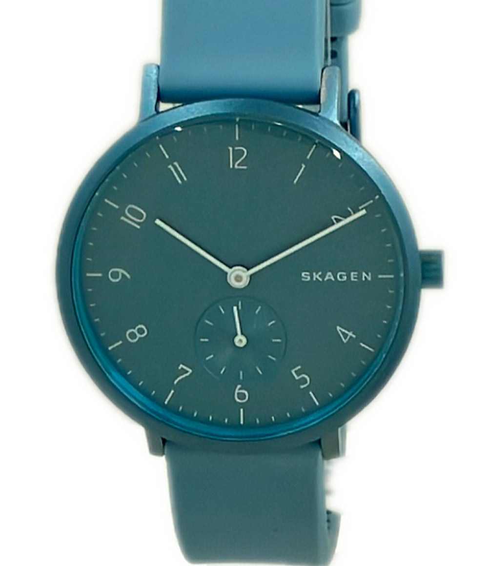 美品 SKAGEN 腕時計 アレンカラー クオーツ ブルー PKW2764 レディース メンズ スカーゲン