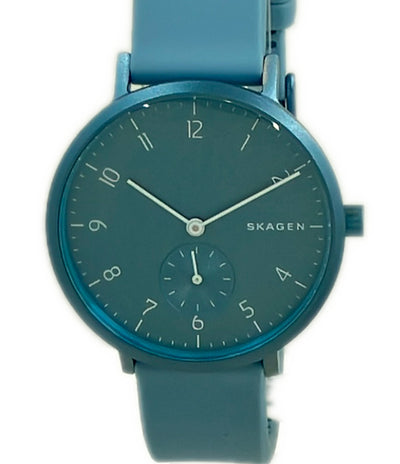 美品 SKAGEN 腕時計 アレンカラー クオーツ ブルー PKW2764 レディース メンズ スカーゲン