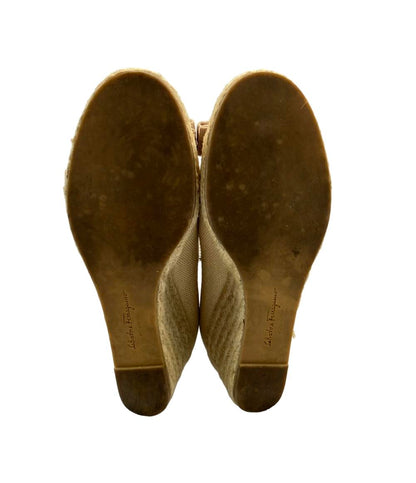 Salvatore Ferragamo ウェッジソールパンプス エスパドリーユ ヴァラ レディース SIZE 6 (23.5cm) サルヴァトーレフェラガモ