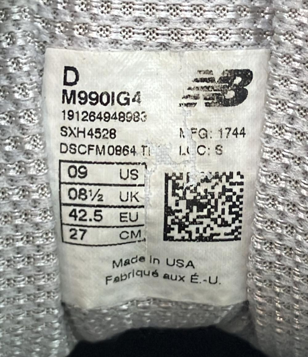 NEW BALANCE ローカットスニーカー M990IG4 メンズ SIZE 27.0 (L) ニューバランス