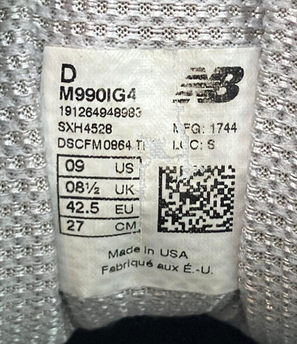 NEW BALANCE ローカットスニーカー M990IG4 メンズ SIZE 27.0 (L) ニューバランス