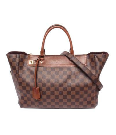 LOUIS VUITTON 2WAY ハンドバッグ トートバッグ ショルダーバッグ 肩掛け グリニッジ ダミエ エベヌ N41337 レディース ルイ・ヴィトン