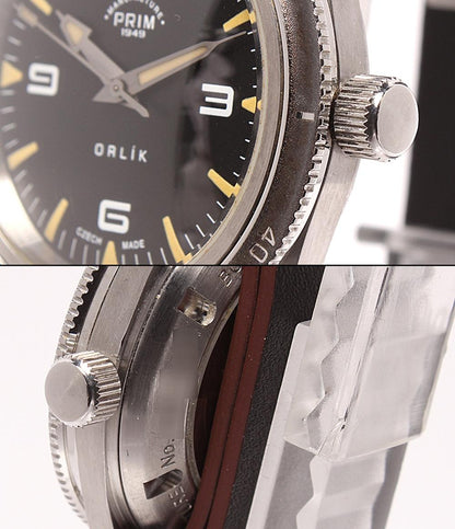 PURIM 腕時計 Orlík (オルリーク) 自動巻き ブラック メンズ プリム
