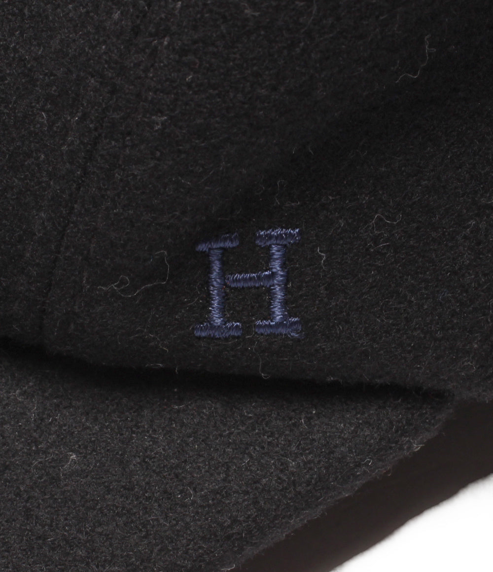 HERMES キャップ カシミヤ100％ スナップボタン式 レディース メンズ SIZE 59 エルメス