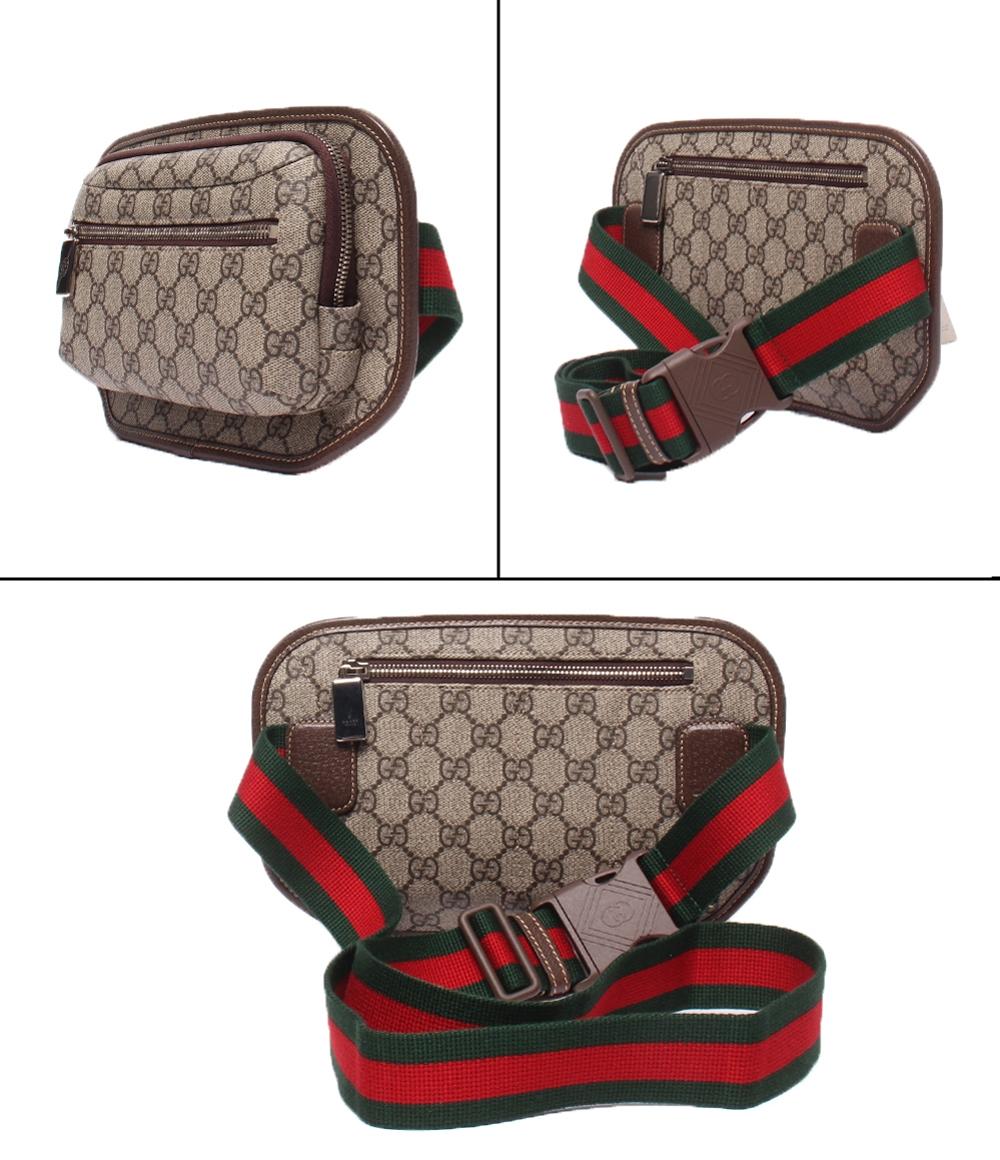 GUCCI ボディバッグ・ウエストポーチ GGスプリーム 美品 GUCCI ウエストバッグ ボディバッグ GGスプリーム 760217