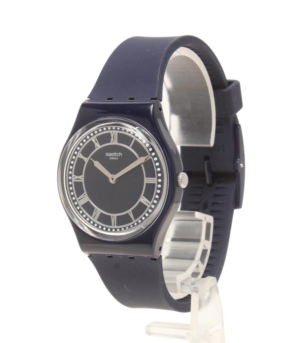 Swatch 腕時計 クオーツ ネイビー系 レディース メンズ スウォッチ