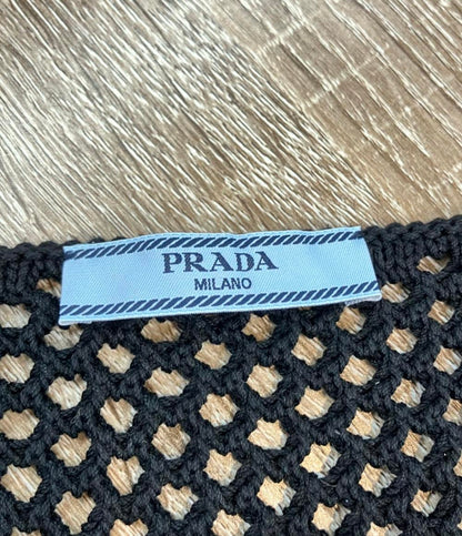 PRADA ニットカーディガン メッシュ P25364 1ADJ レディース SIZE 40 (S) プラダ