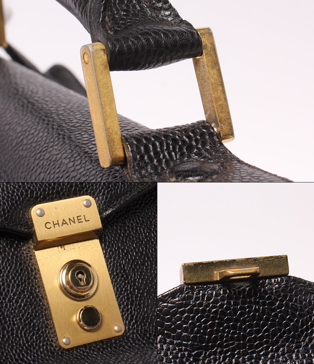 CHANEL ビジネスバッグ ブリーフケース ゴールド金具 3番台 メンズ レディース シャネル