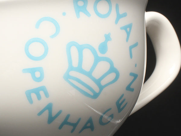 美品 Royal Copenhagen カップ＆ソーサー 2客セット ペア ニューシグネチャー ブルー ロイヤルコペンハーゲン