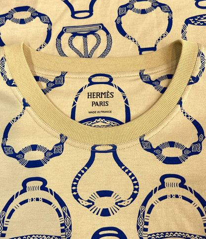 美品 HERMES ファンタジー・デトリエ 半袖 Tシャツ 3E4622DM レディース SIZE 34 エルメス