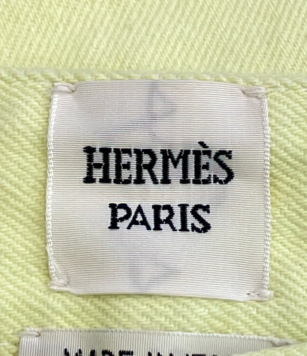 美品 HERMES コットン デニムパンツ 27-7402 レディース SIZE 34 (XS) エルメス