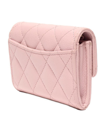 CHANEL カードケース コインケース ゴールド金具 キャビアスキン マトラッセ レディース シャネル