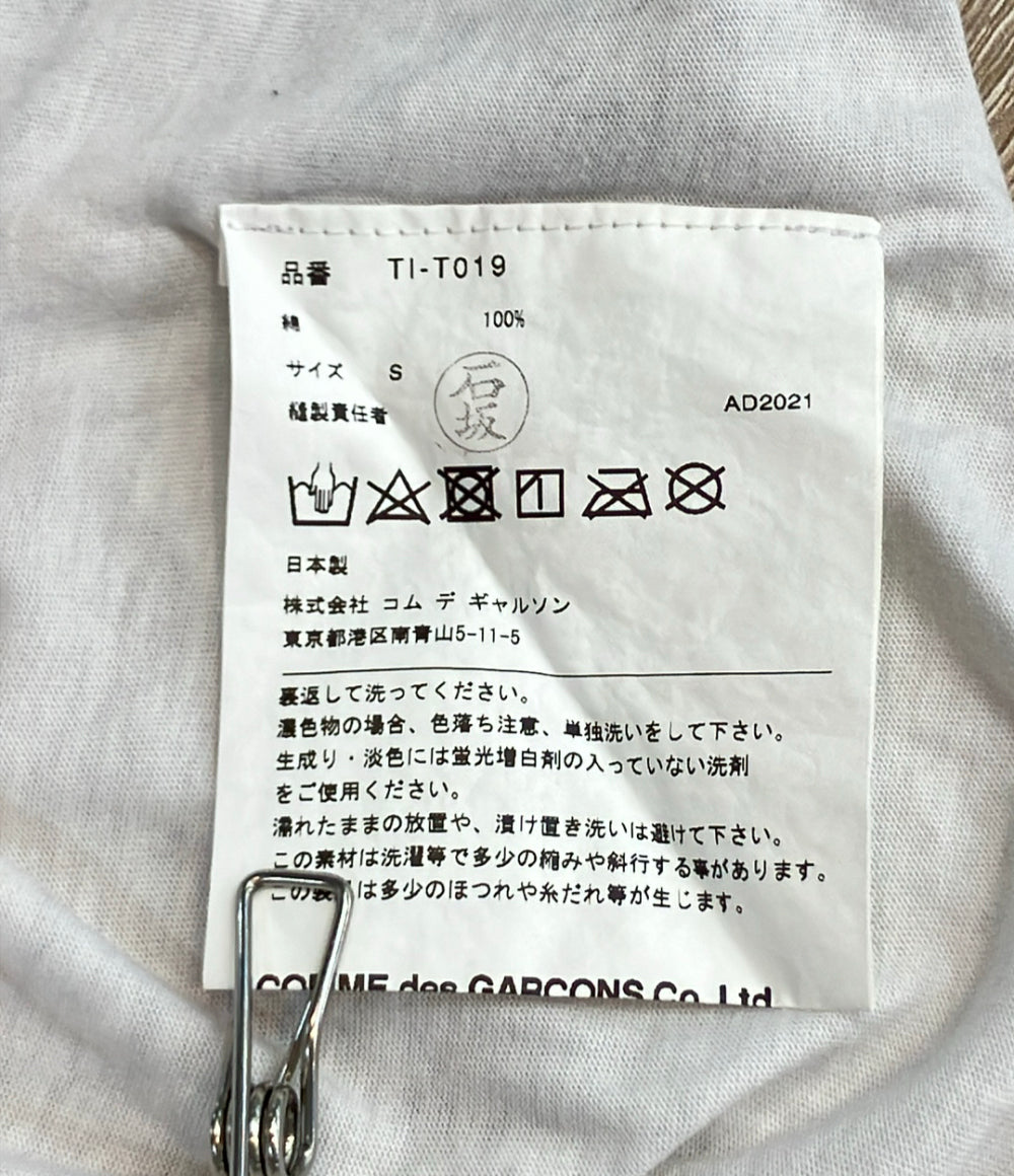 tao COMME des GARCONS 半袖 転写フリル Tシャツ レディース SIZE S タオ コムデギャルソン