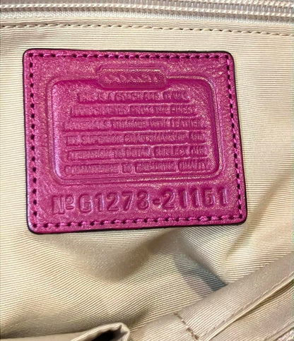 COACH トートバッグ 肩掛け キャリーオール シグネチャー 21151 レディース コーチ