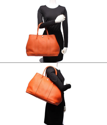 HERMES トートバッグ □R刻印 シルバー金具 ガーデンパーティPM エルメス