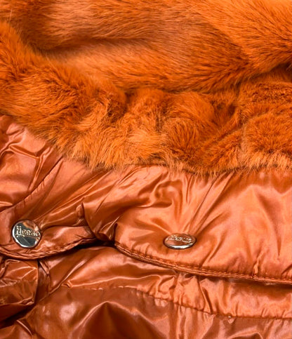 Herno ダウンジャケット フェイクファー タグ フード付き A-Shape インポート ダウンコート PI001753D レディース SIZE 42 (L) ヘルノ