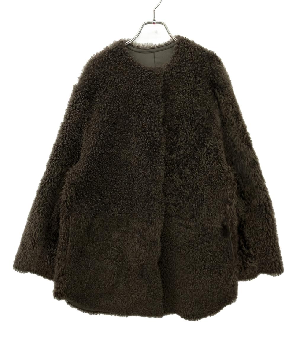 美品 IENA シープスキン ファームートンコート 25020900003030 レディース SIZE F (M) イエナ