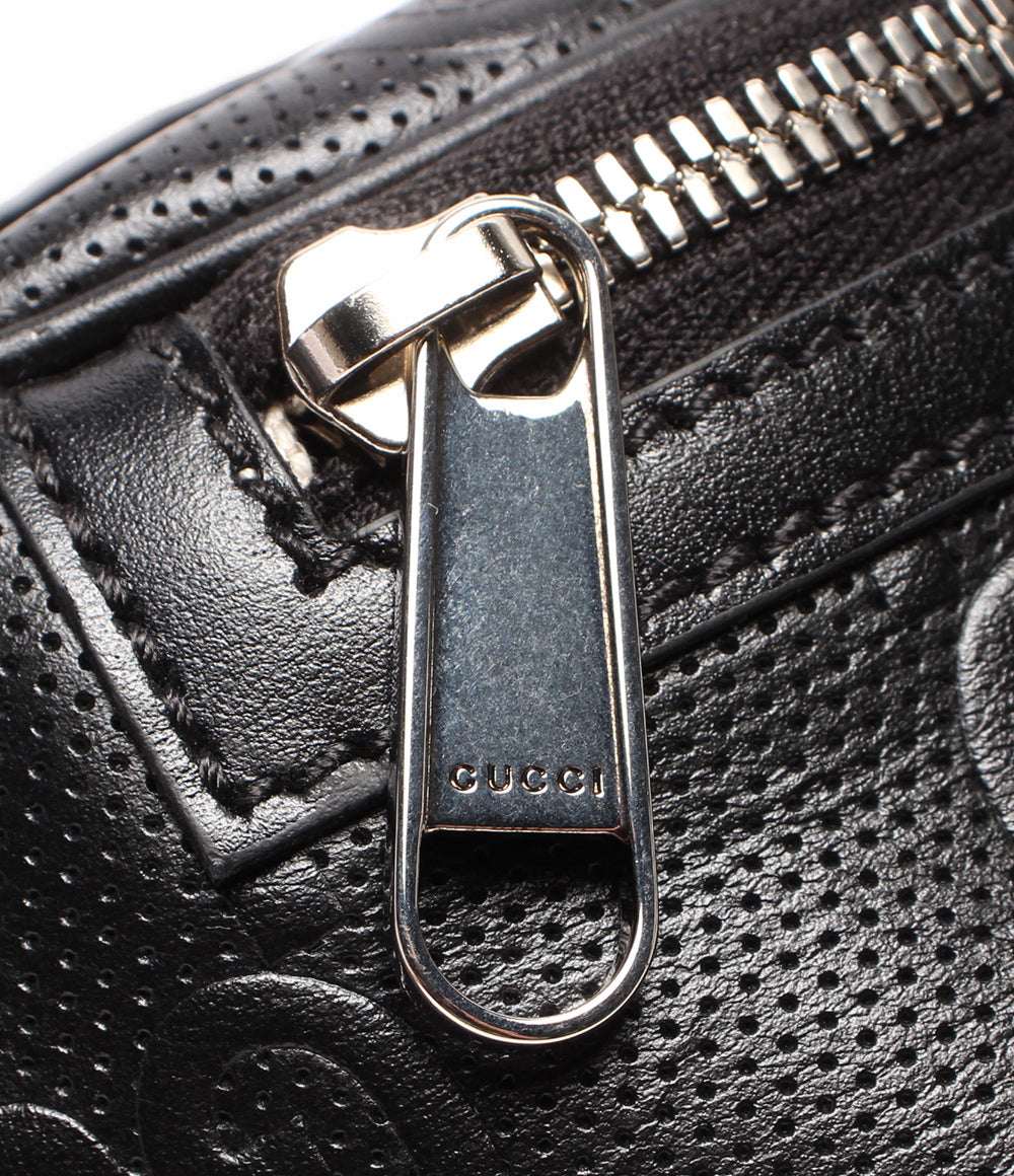 美品 GUCCI ウエストポーチ ボディバッグ GGエンボス 658582 325040