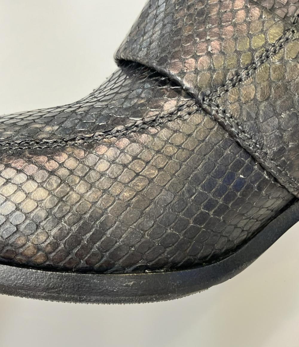 ブッテロ ショートブーツ パイソン柄 レディース SIZE 37 (L) BUTTERO